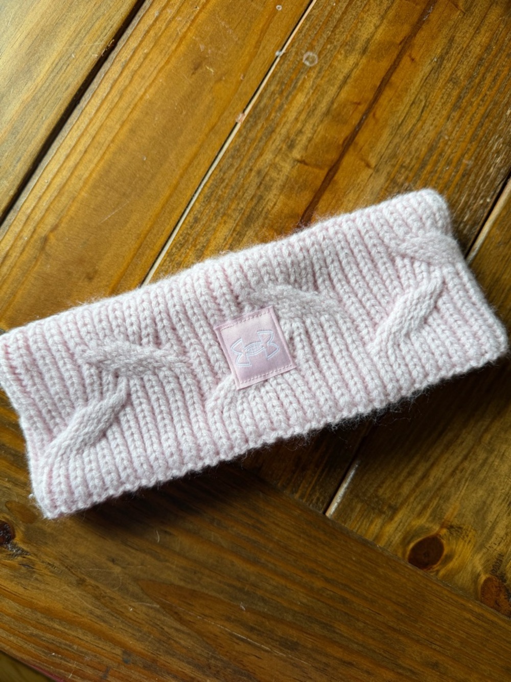 Under Armour Kids Light Pink Knit Headband